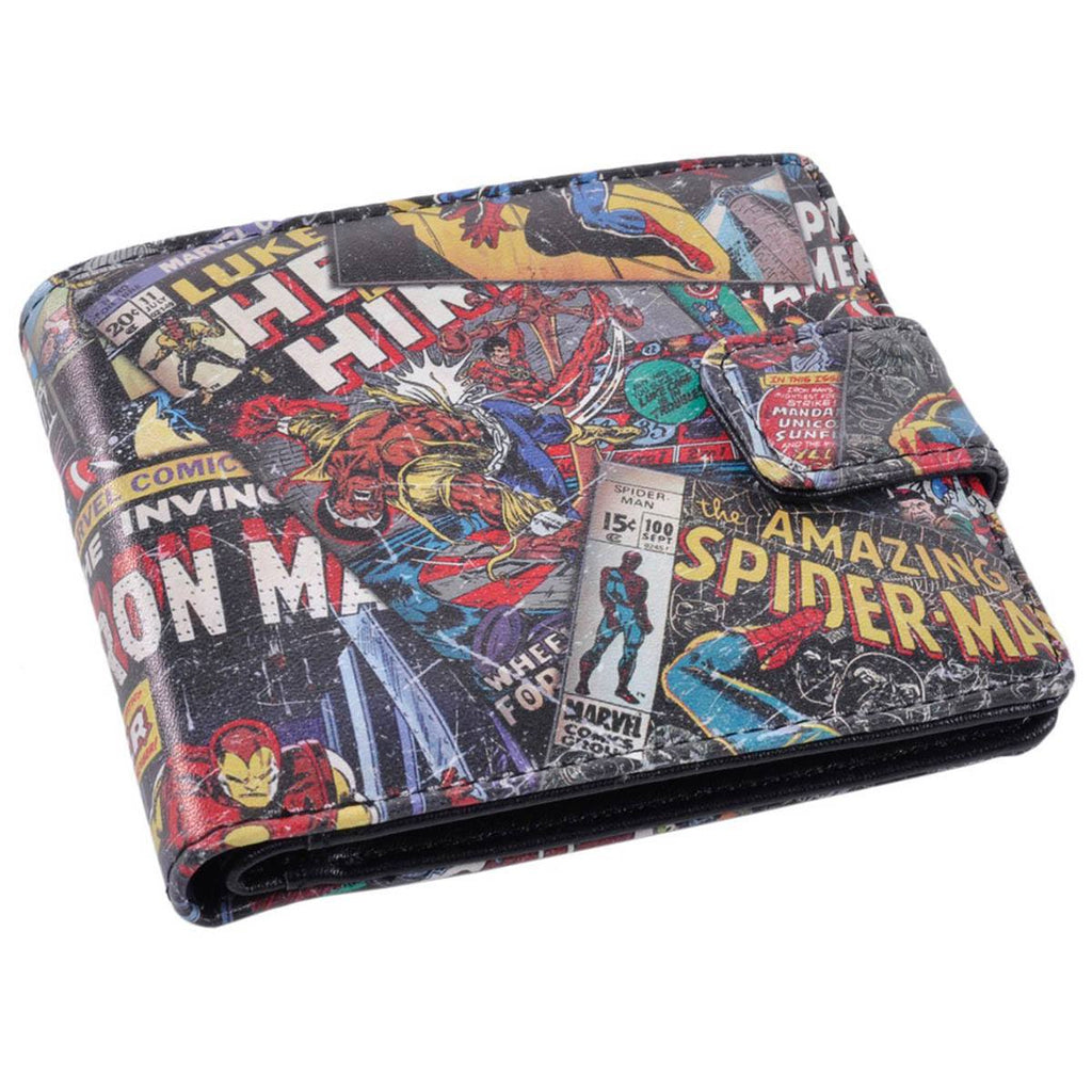 Marvel Comics Print On Outside Black Wallet