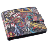 Marvel Comics Print On Outside Black Wallet - Radar Toys