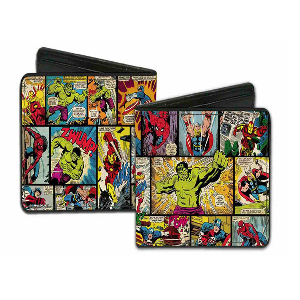 Marvel Comics Retro Avengers Comic Scene Bi-Fold Wallet
