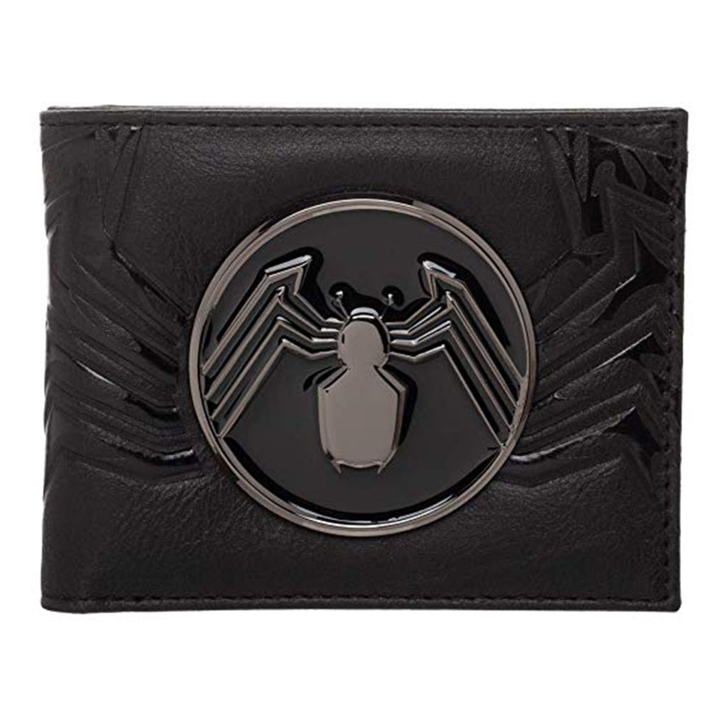 Marvel Venom Black Metal Logo Badge Bi-Fold Wallet