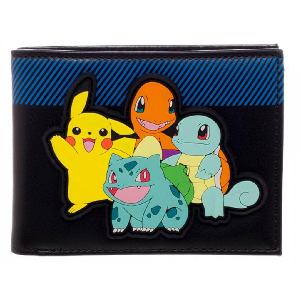 Pokemon Group Starting Characters Bi-Fold Wallet