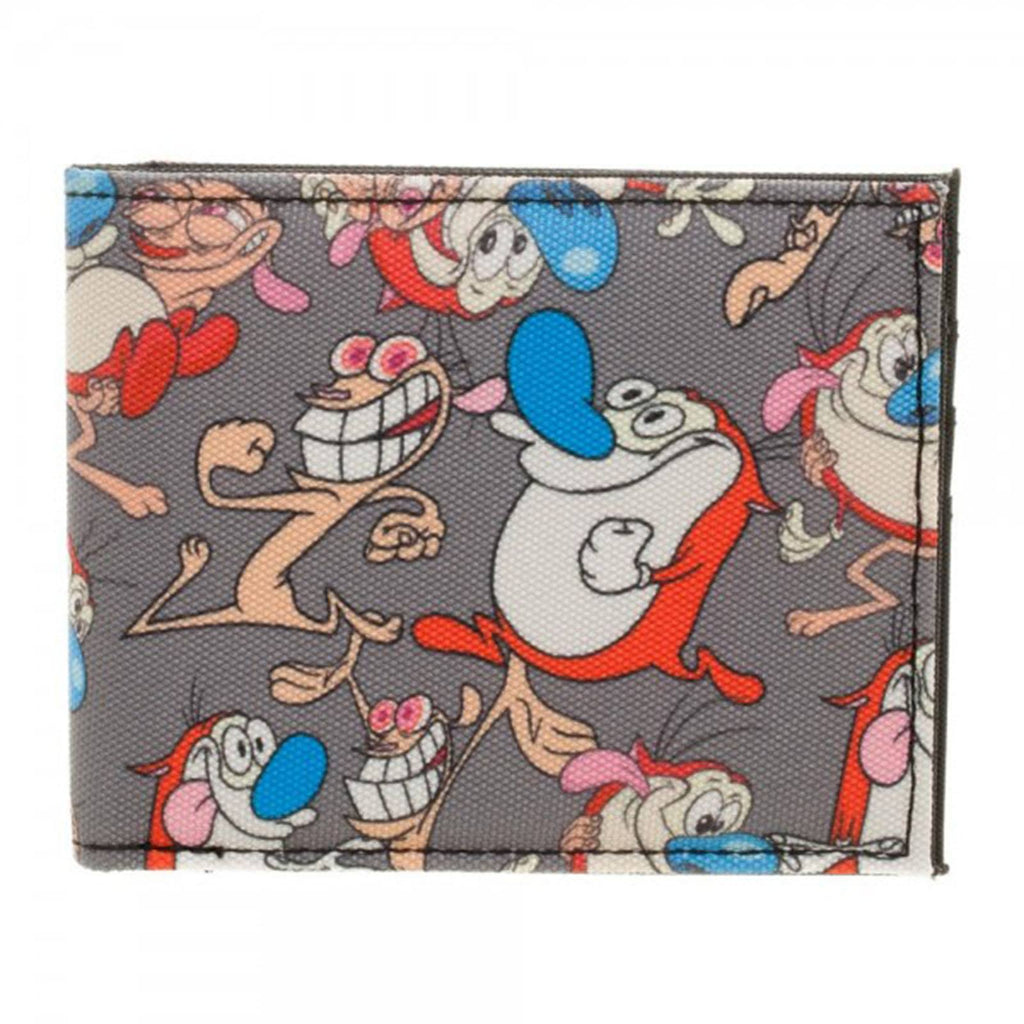 Ren And Stimpy Expressions Bi-Fold Wallet