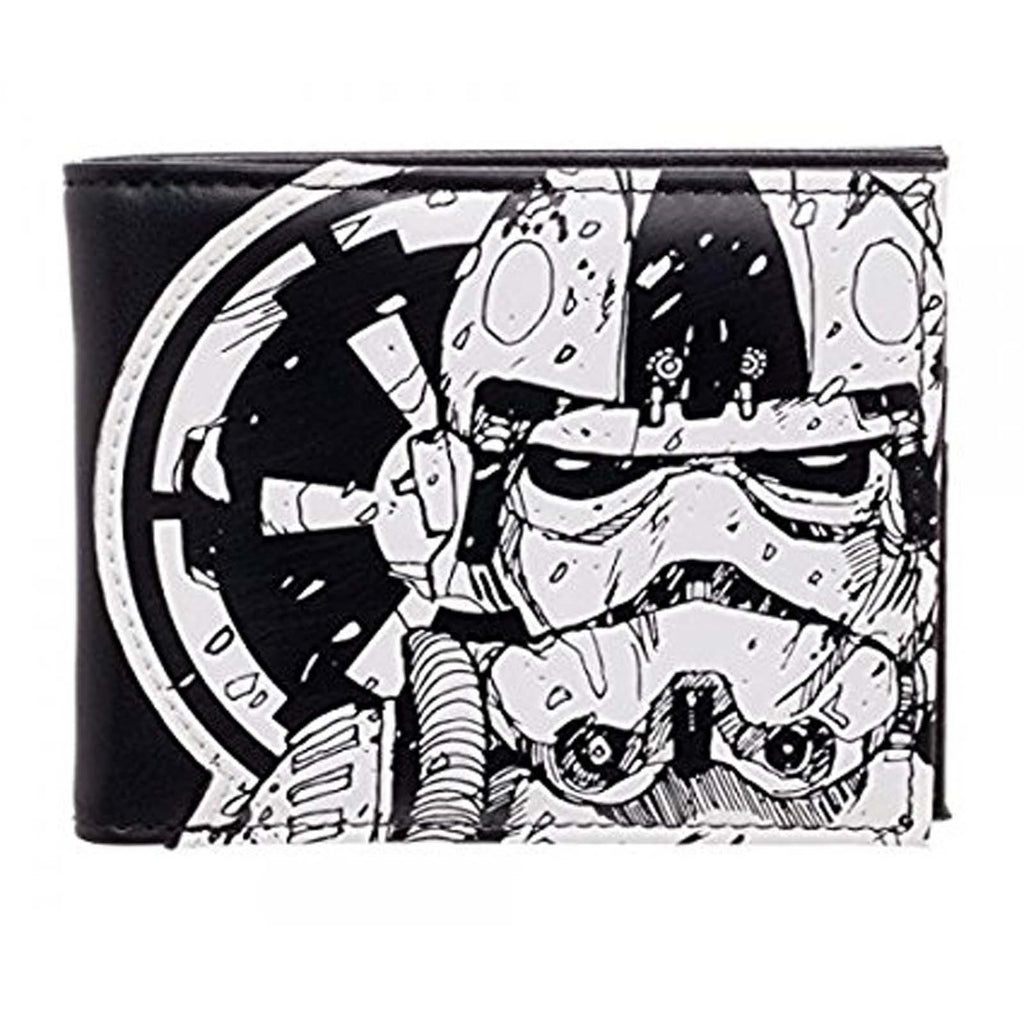 Star Wars Trooper Black And White Bi-Fold Wallet