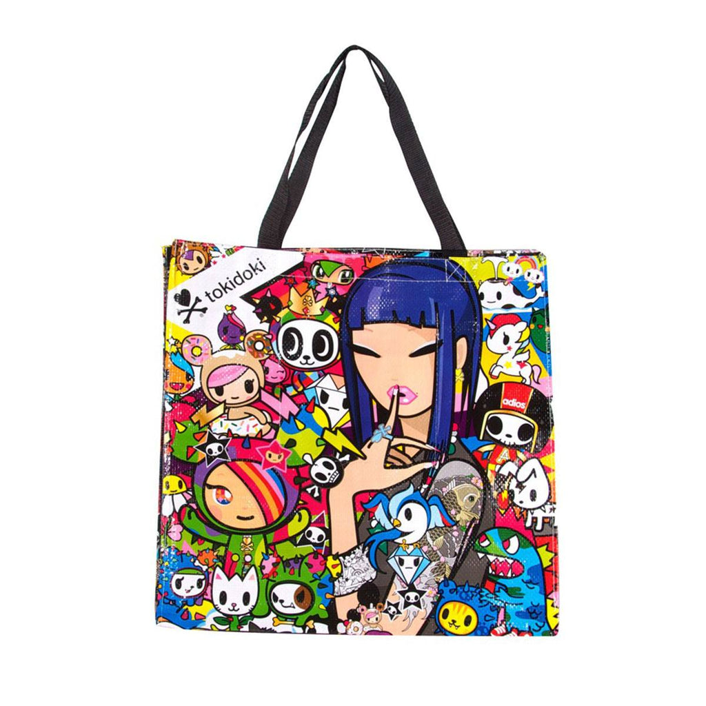 Tokidoki Laminated Vinyl Shopper Tote Bag