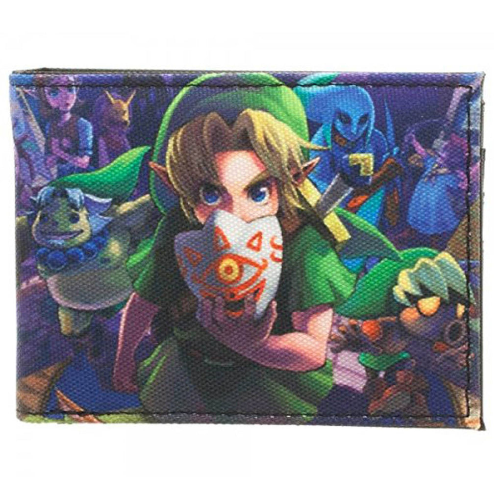 Zelda Majora's Mask Pixel Mask Bi-Fold Wallet