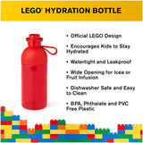 Lego® 17 Oz Hydration Transparent Red Water Bottle - Radar Toys