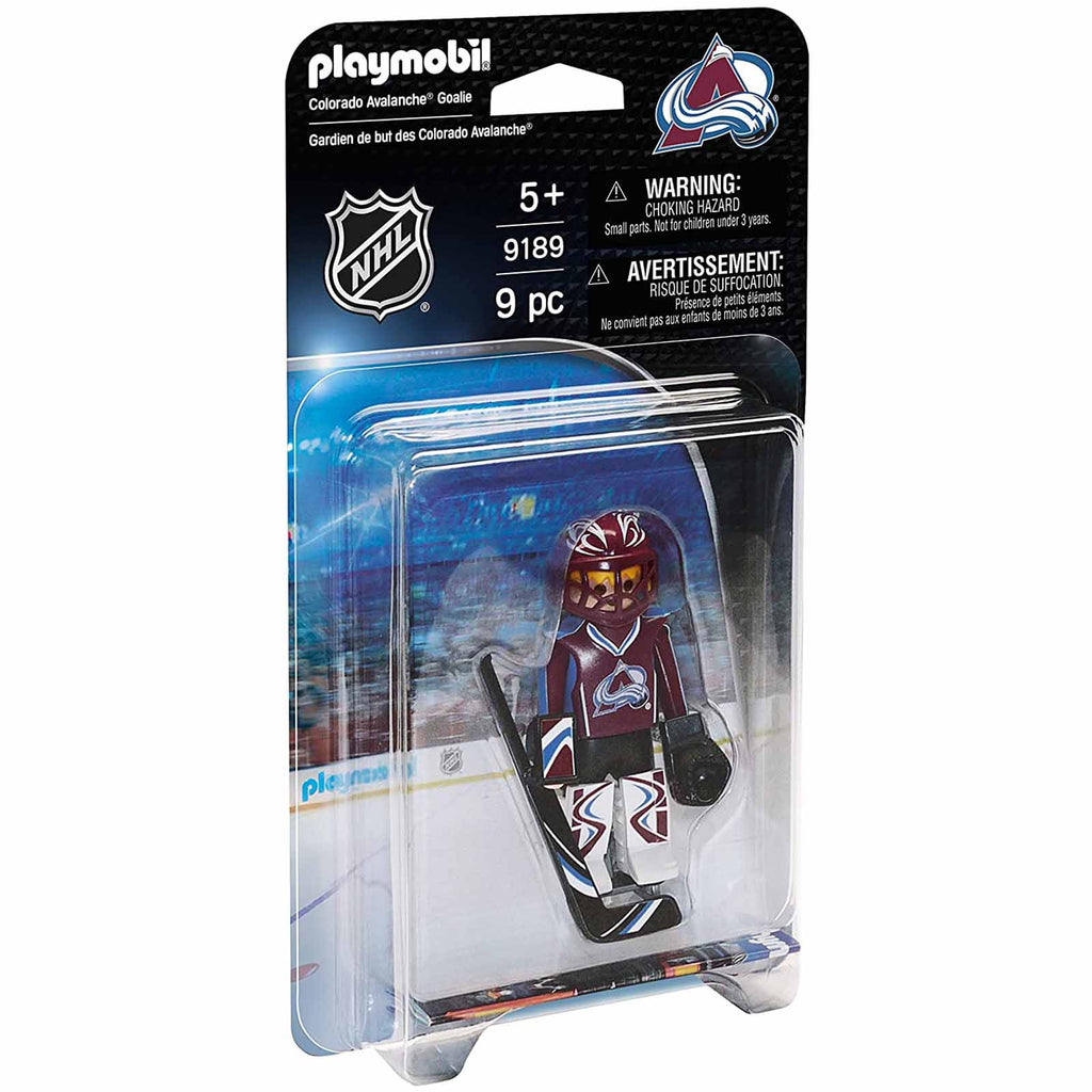 Playmobil NHL Colorado Avalanche Goalie Player Figure - Radar Toys