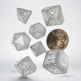 Q-Workshop The Witcher Ciri The Lady Of Space And Time 7 Piece Dice Set With Coin - Radar Toys