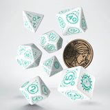 Q-Workshop The Witcher Ciri The Law Of Surprise 7 Piece Dice Set With Coin - Radar Toys