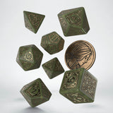 Q-Workshop The Witcher Triss The Fourteenth Of The Hill 7 Piece Dice Set With Coin - Radar Toys