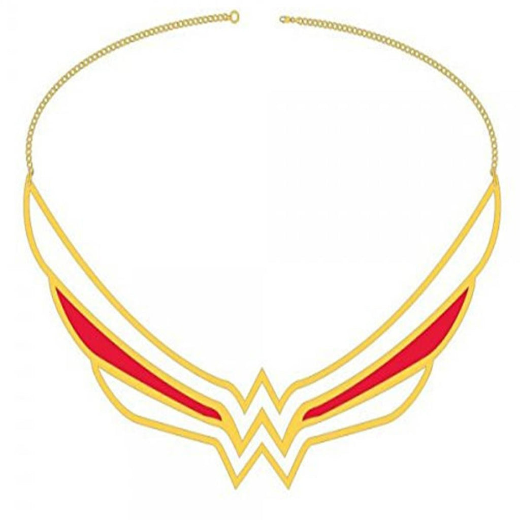 DC Comics Wonder Woman Collar Necklace Red and Gold