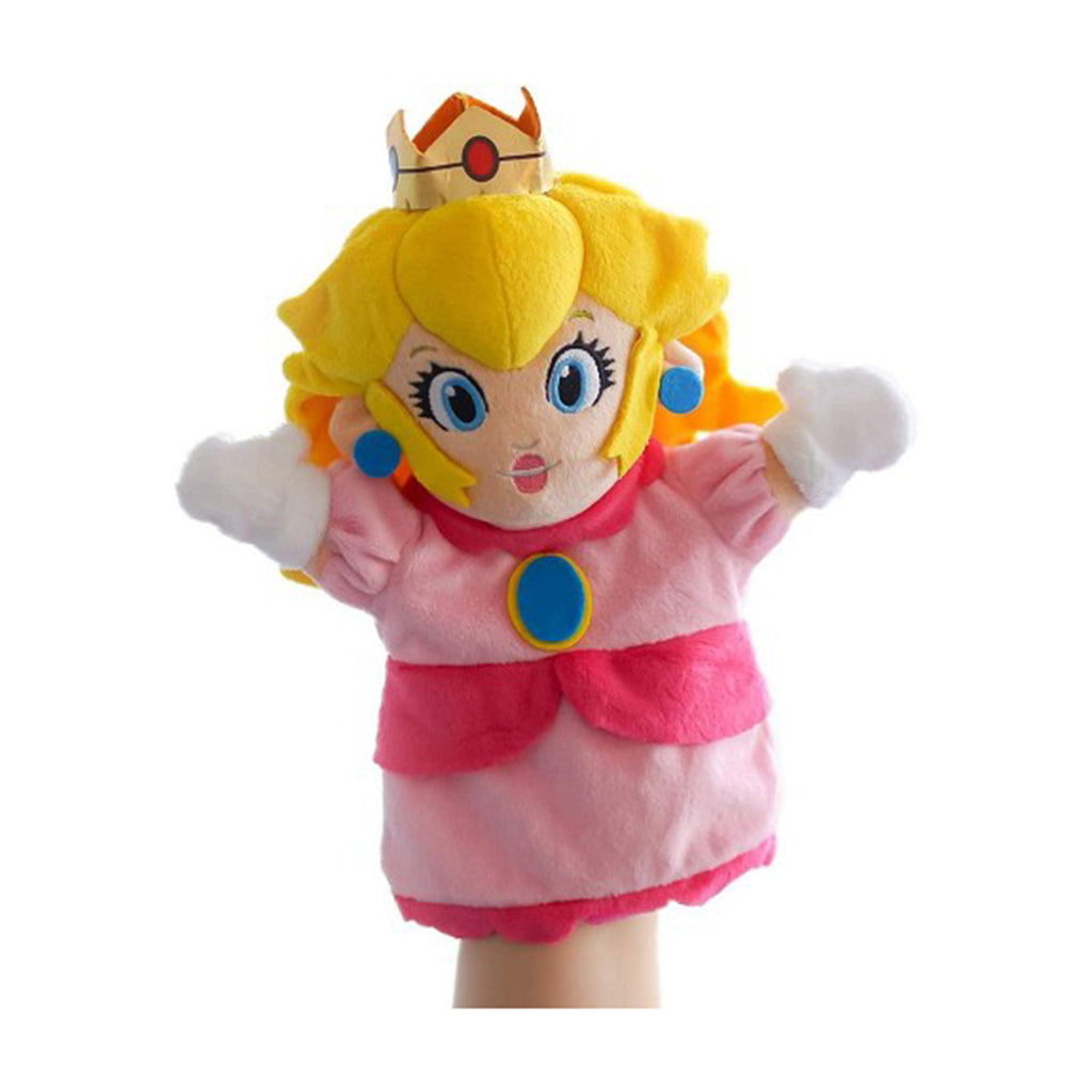 Super Mario Princess Peach 9 Inch Plush Puppet