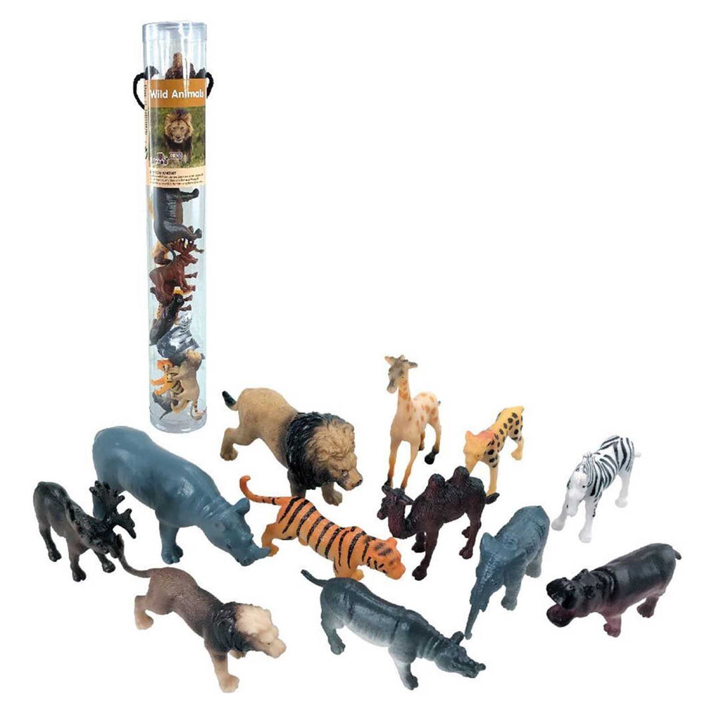 Wenno Wild Animals With Augmented Reality Set 2 Large Fun Tube - Radar Toys
